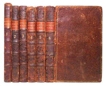 MUSIC.  The Musical Miscellany; being, A Collection of Choice Songs, set to the Violin and Flute.  6 vols.  1729-31